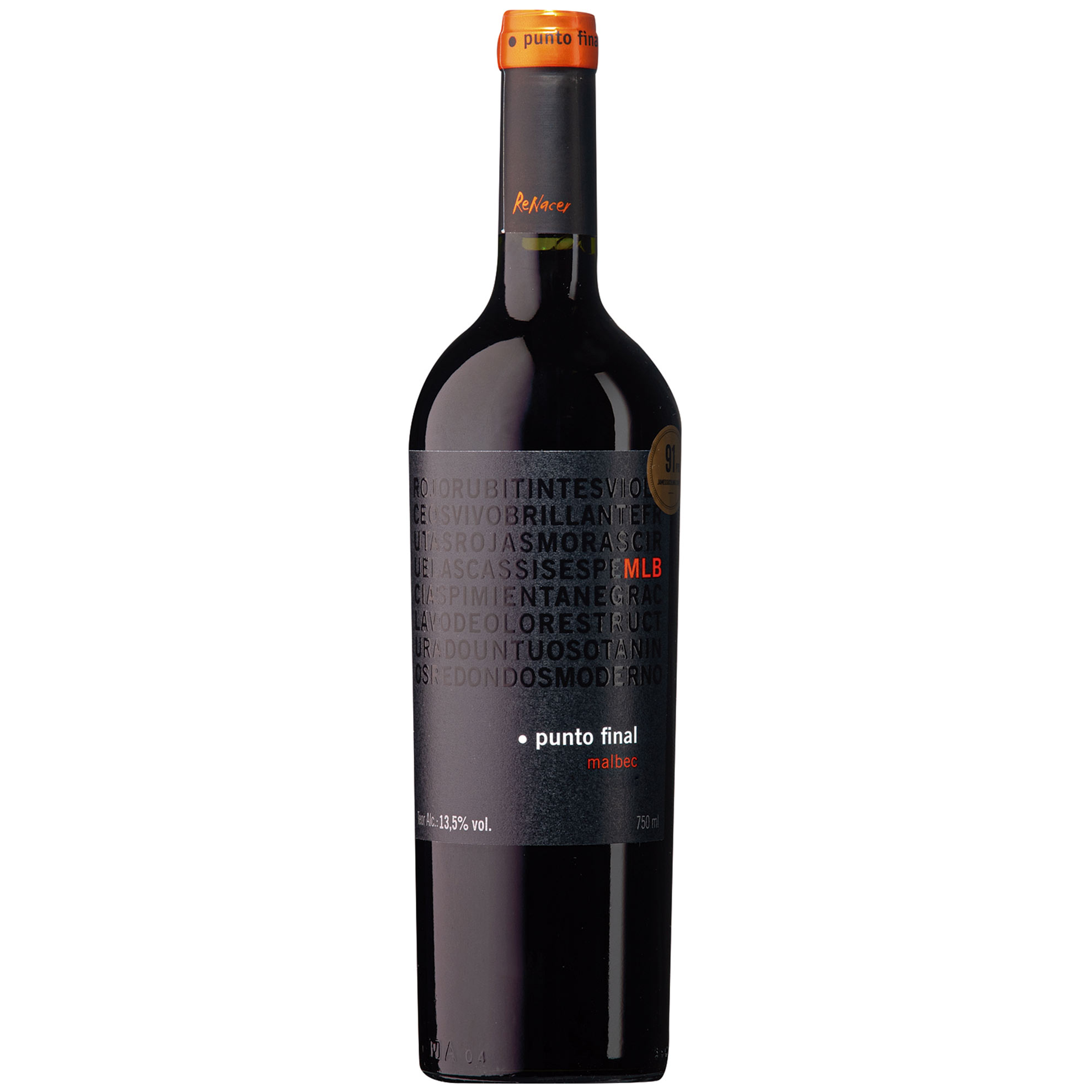 Bodega Renacer Punto Final Malbec Argentino Vinho Tinto 750ml
