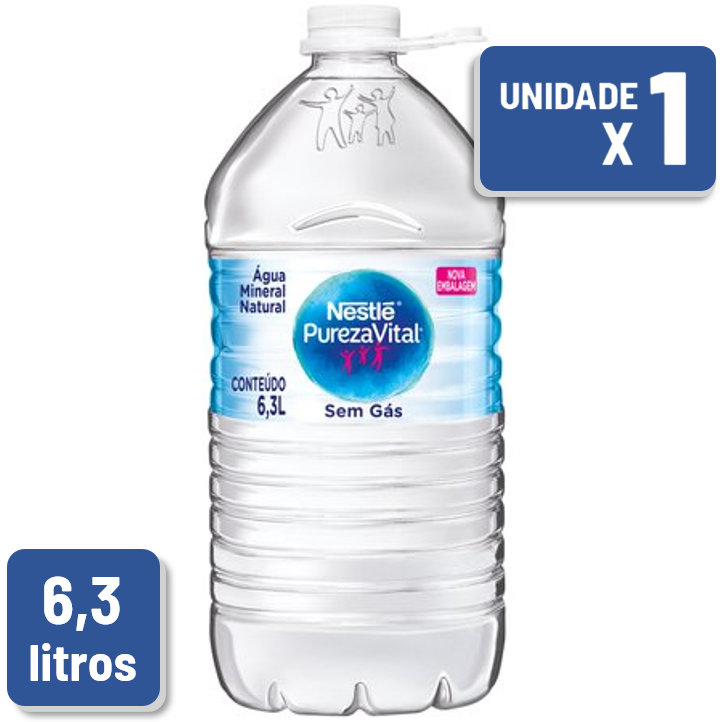 Água Mineral Pureza Vital Sem Gás Galao 6,3L