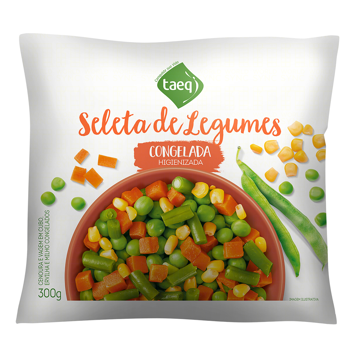 Seleta de Legumes Congelada Higienizada Taeq Pacote 300g