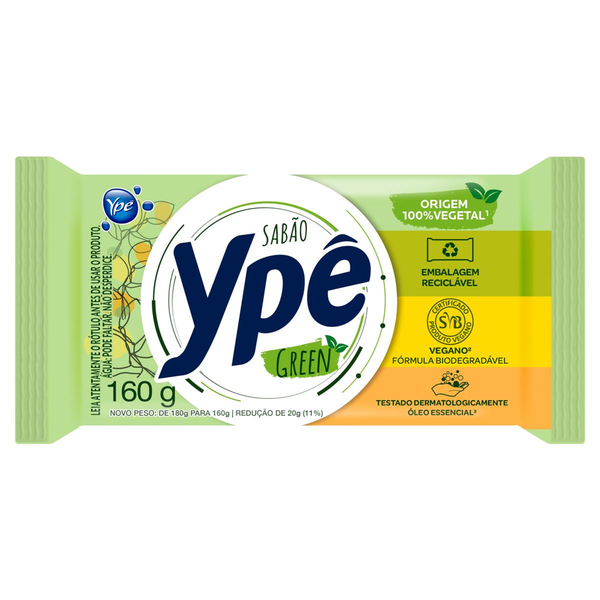 Sabão em Barra YPÊ Green 160g