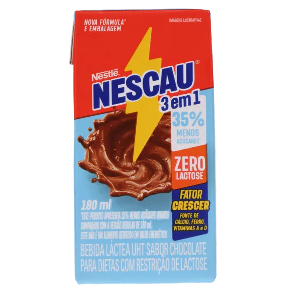 Bebida Láctea Nescau 180ml - Zero Lactose