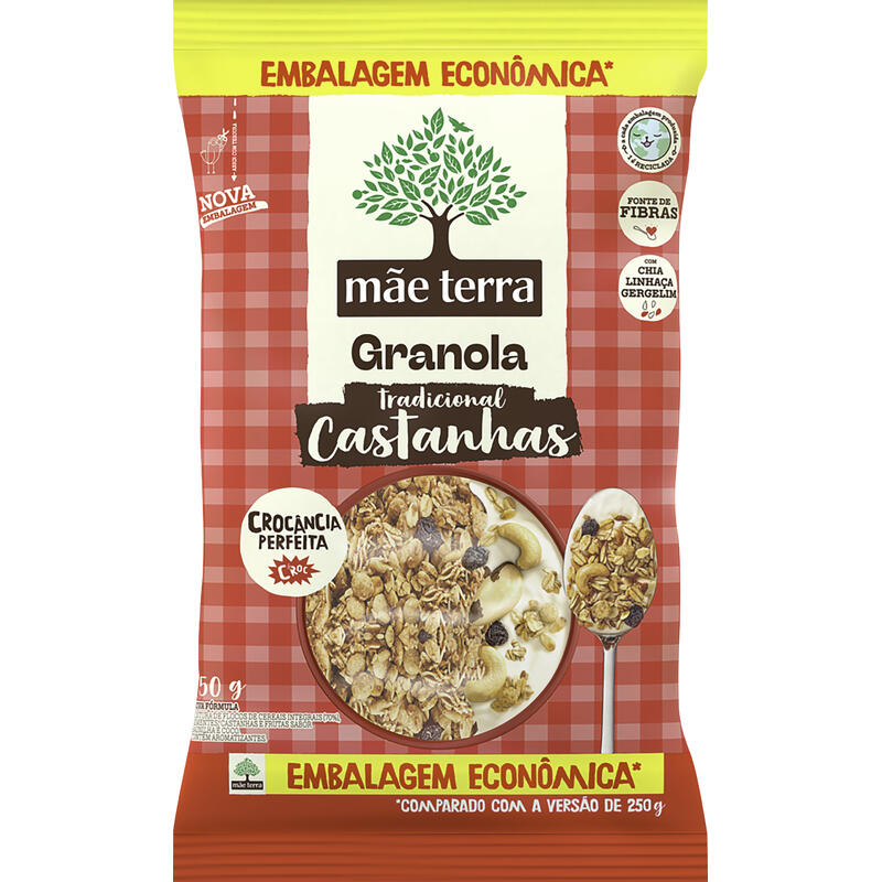 Granola Mãe Terra Castanhas Brasileiras 750g
