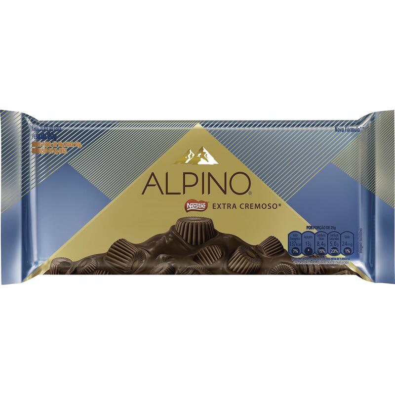Chocolate Nestlé Alpino Extra cremoso 90g