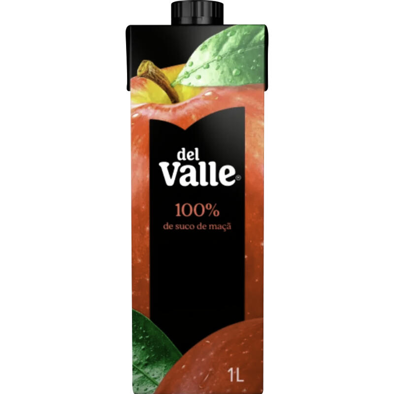 Suco de Maçã Clarificado sem Adição de Açúcar Del Valle Caixa 1l