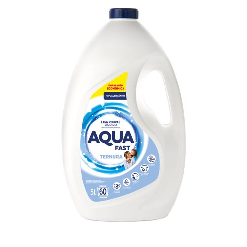 Lava-roupas Aquafast Líquido Ternura Embalagem Econômica 5l