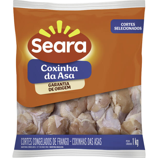 Coxinha da Asa de Frango Seara Congelada 1kg