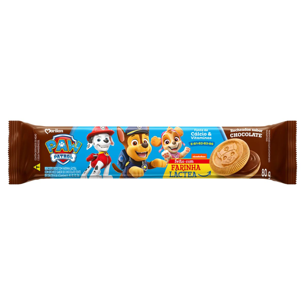 Biscoito Marilan Patrulha Canina 80g - Chocolate