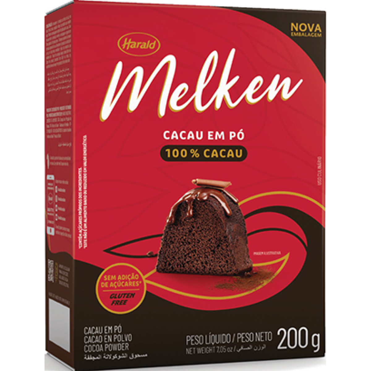 Cacau Pó Melken Caixa 200g