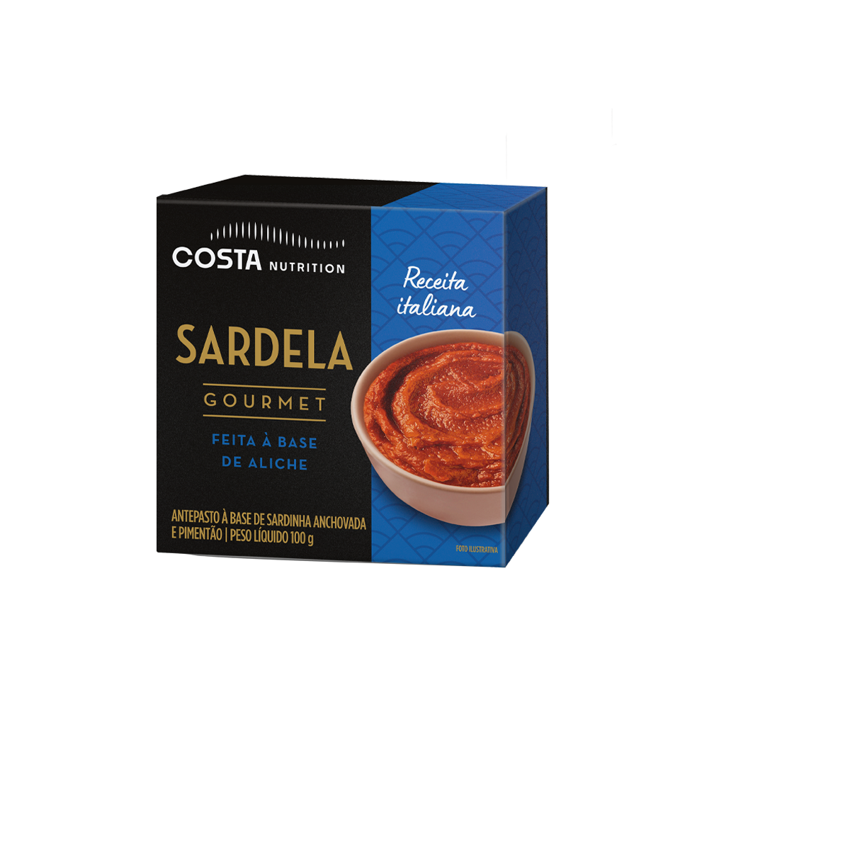 Sardela à Base De Aliche Gourmet Costa Nutrition 100g