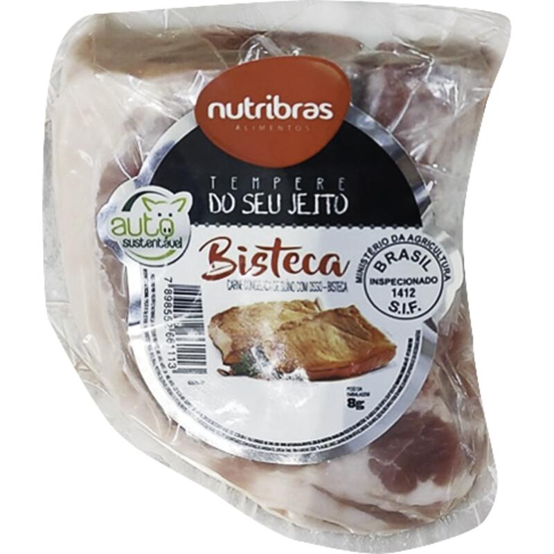 Bisteca Suína Nutribras Cong Fat Preço por quilo no pacote