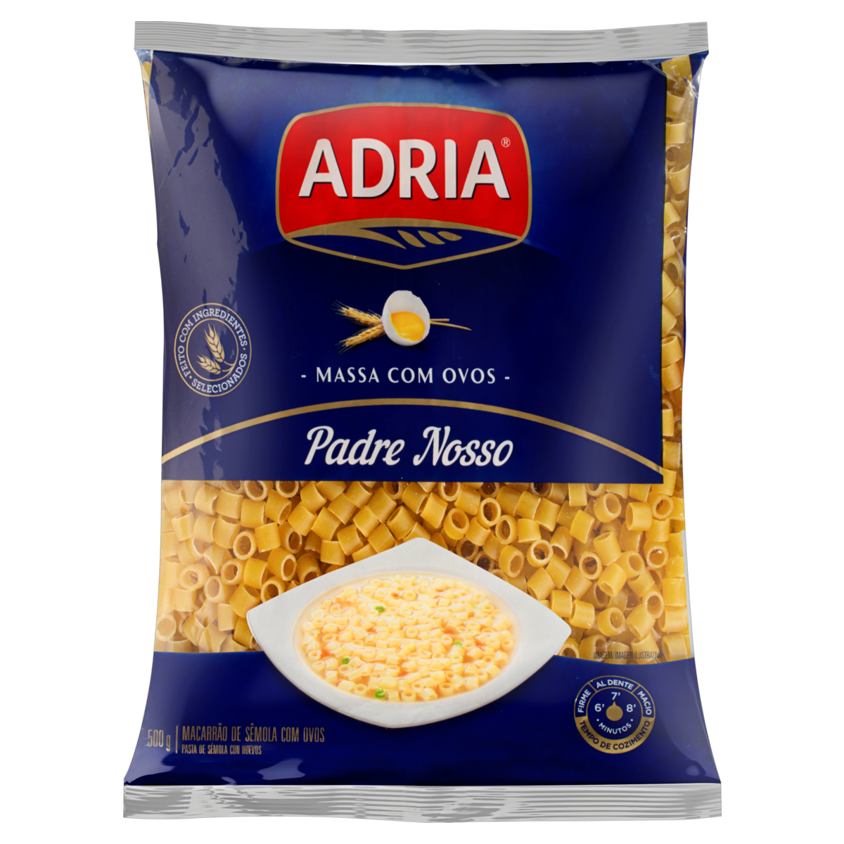 Macarrão ADRIA Com Ovos Padre Nosso 500g