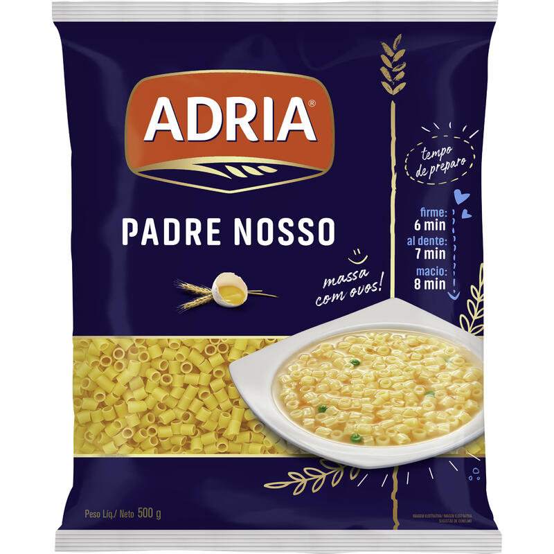 Macarrão ADRIA Com Ovos Padre Nosso 500g