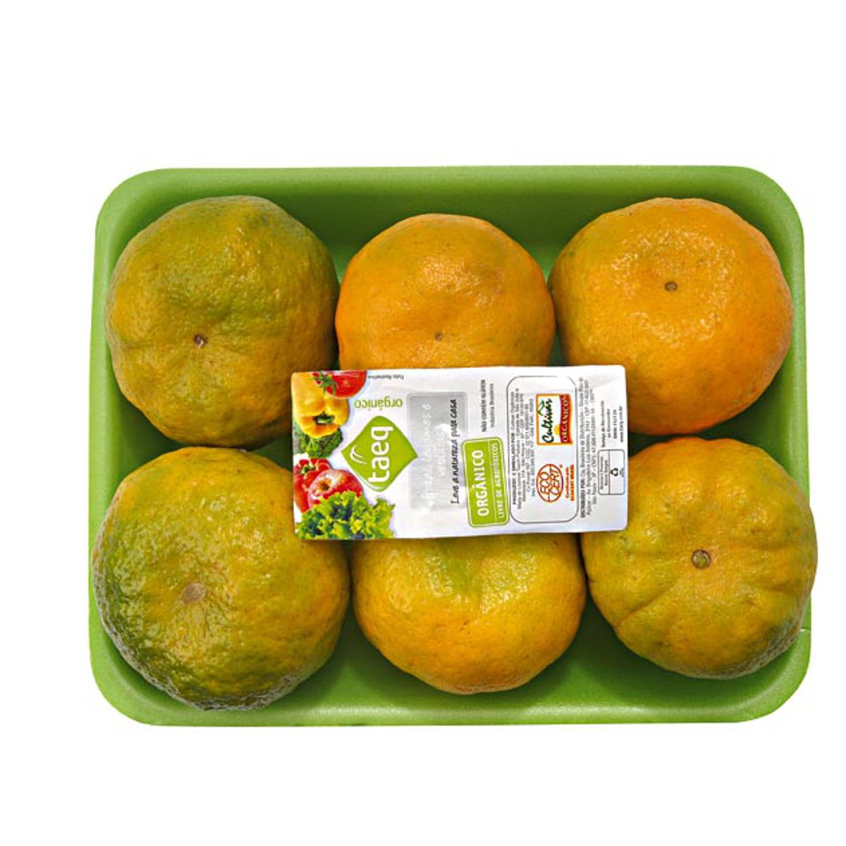 Tangerina Ponkan Orgânica TAEQ Bandeja 1Kg
