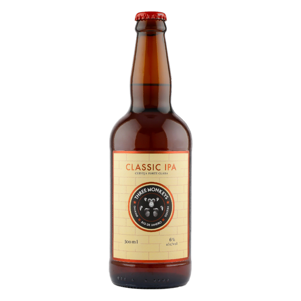 Cerveja IPA Three Monkeys Garrafa 500ml