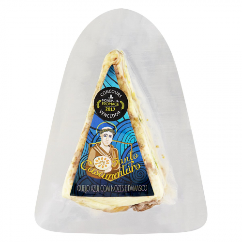 Queijo Azul Santo Casamenteiro Cruzilia Kg Com Nozes E Damasco - Fracionado