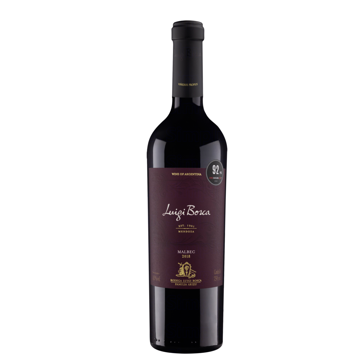Vinho Tinto Argentino LUIGI BOSCA Malbec 750ml