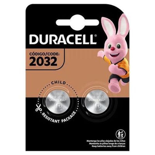 Bateria Duracell De Lítio - CR2032 - Com 2 Baterias