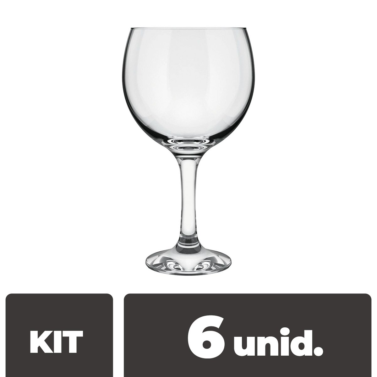 Kit com 6 Taças Gin Tonica Nadir