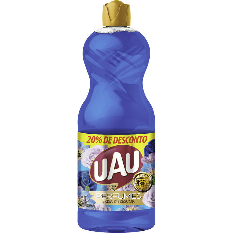 Limpador Perfumado Uau Brisa e Frescor LEVE 2L PAGUE 1,8L