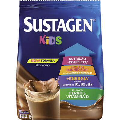 Complemento Alimentar Sustagen Kids Chocolate 190g