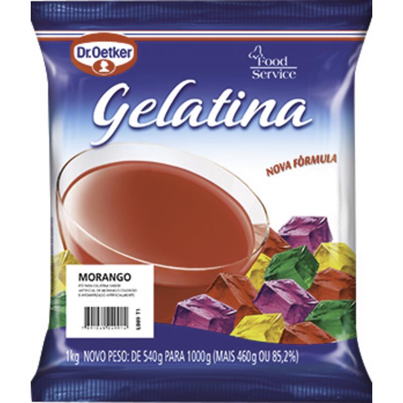 Gelatina Dr. Oetker Morango 1kg