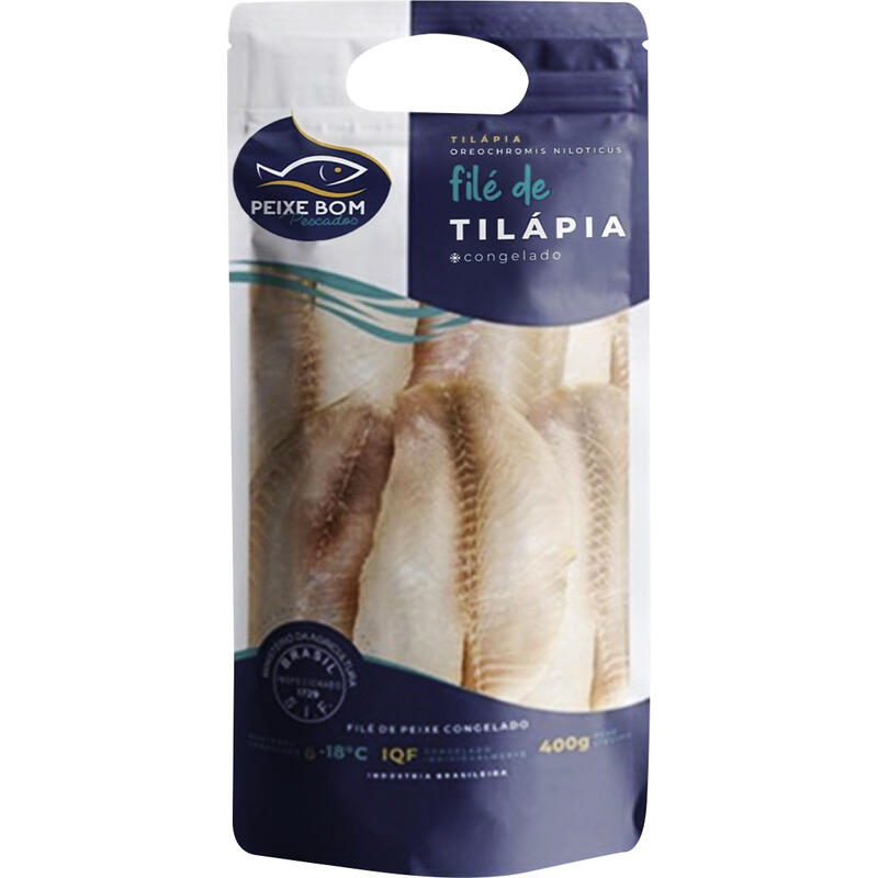 Filé de Tilápia Peixe Bom Congelado 400g
