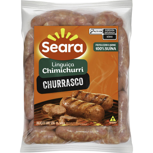 Linguica Seara Gourmet Chimich.cong.600g