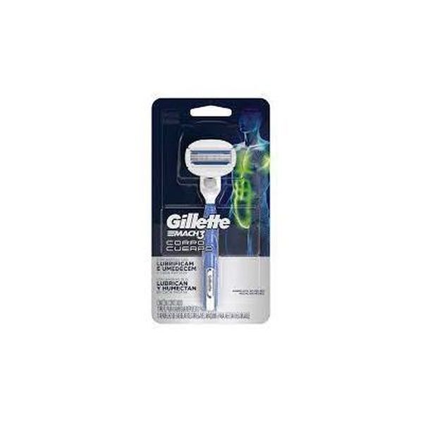 Aparelho de Barbear Mach3 Gillette Corpo - Com 1 Aparelho