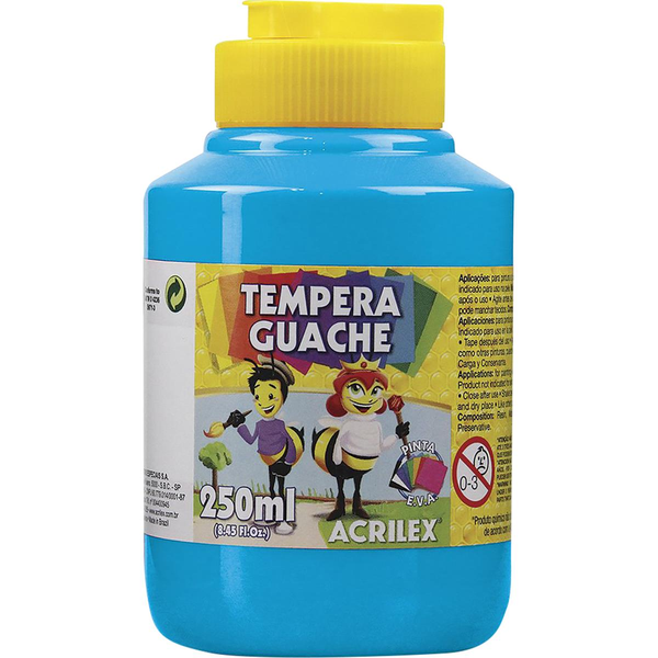 Tinta Guache Acrilex 250ml - Colorida