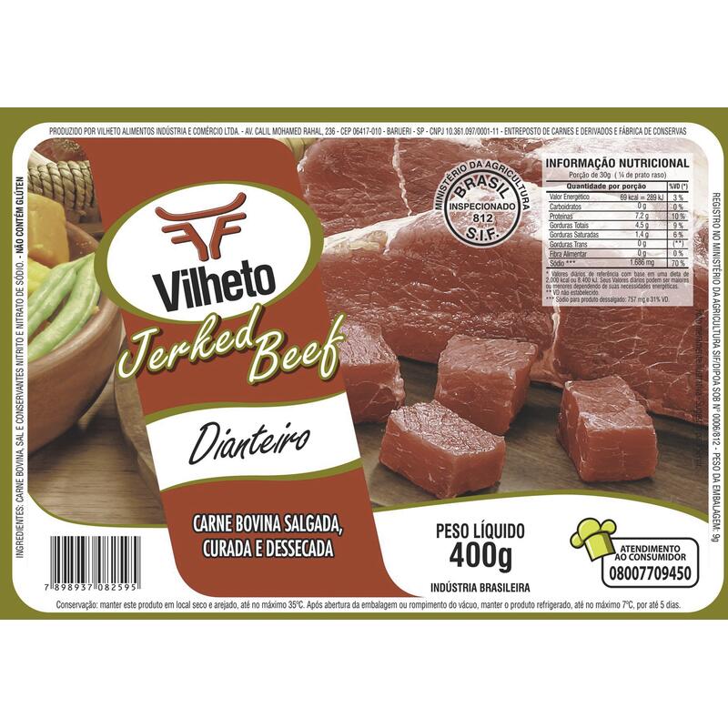 Carne Seca Charque Vilheto Dianteiro 400g