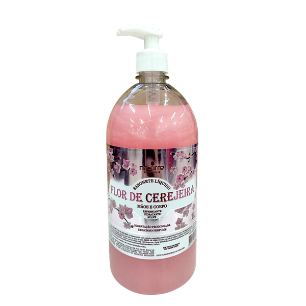 Sabonete Líquido Naturrê 1 Litro - Flor de Cerejeira