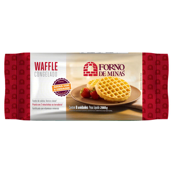 Waffle Forno de Minas Congelado 280g