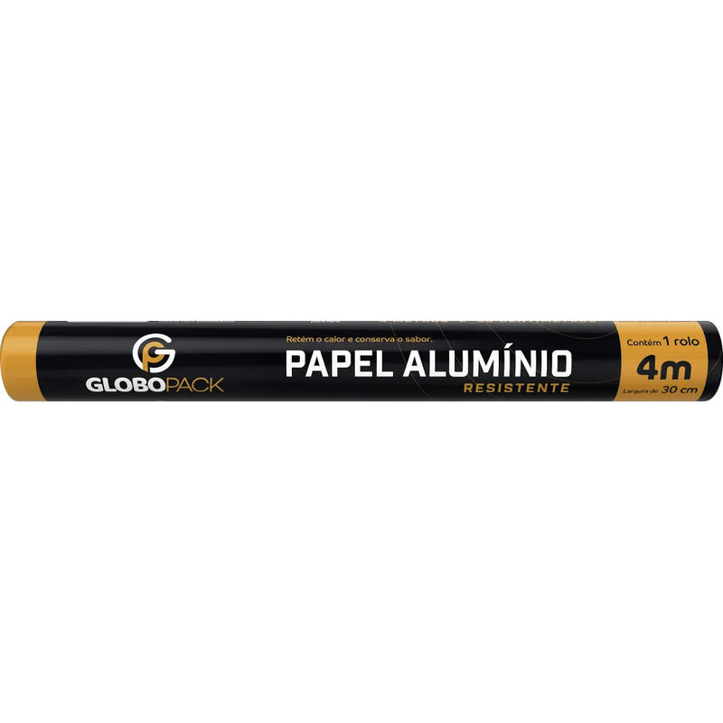 Folha de Alumínio Globopack 30cm x 4m Rolo