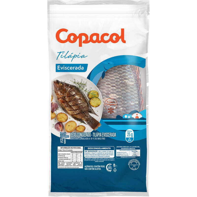 Peixe Tilápia Inteira Copacol Cong Preço por quilo na peça