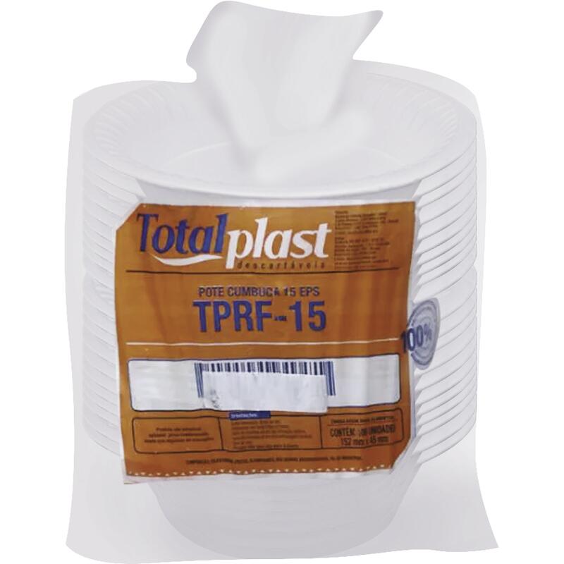 Cumbuca Descartável Totalplast TPRF-15 20 un