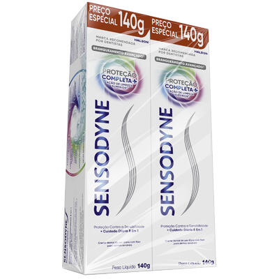 Creme Dental Sensodyne Proteção Completa 2x140g