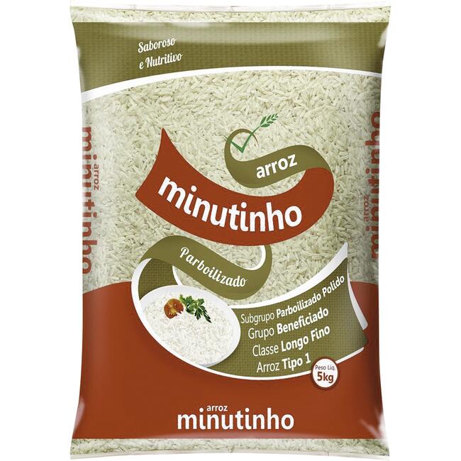 Arroz Minutinho Parboilizado Tipo 1 5kg