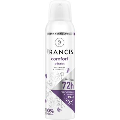 Desodorante Aerossol Comfort Pétalas Francis 150ml Spray