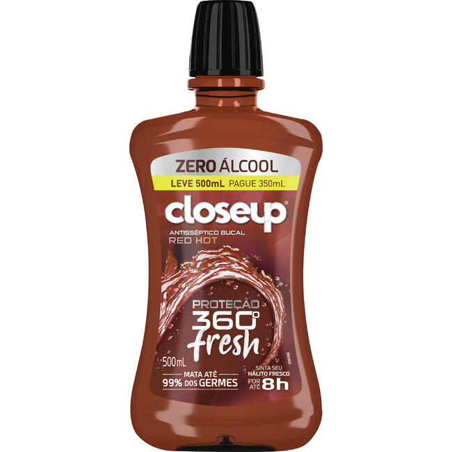 Antisséptico Bucal Closeup Fresh Red Hot 500ml