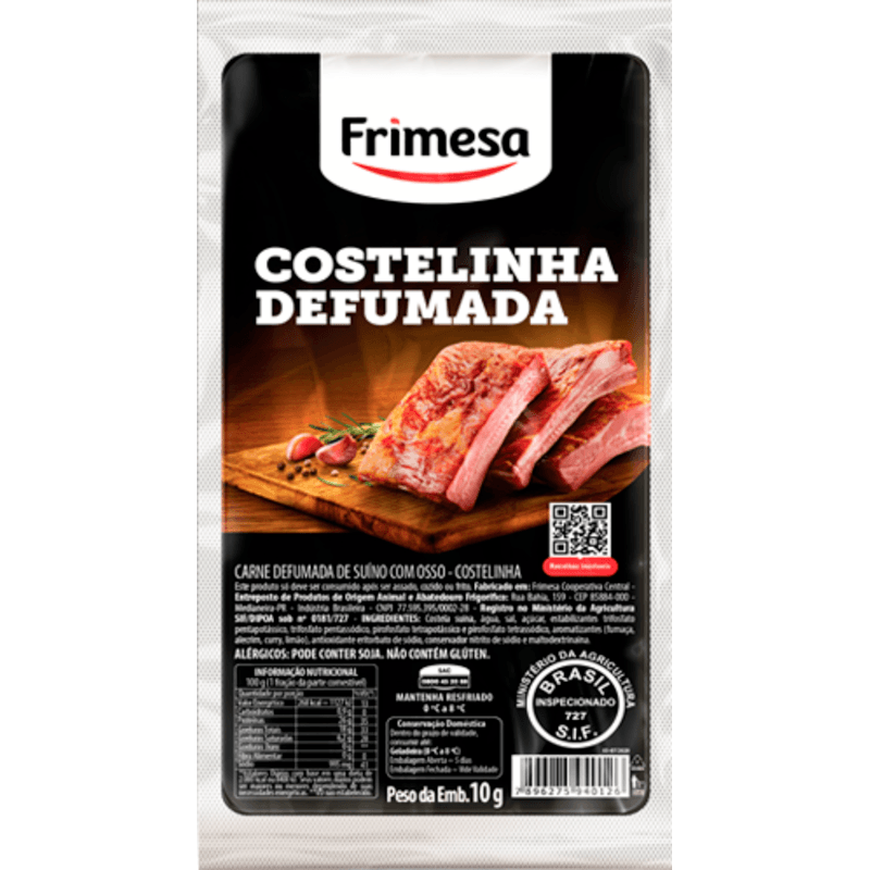 Costelinha Suína Defumada Frimesa Preço por quilo no pacote