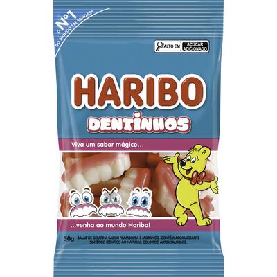 Bala de Gelatina Haribo Dentinhos 50g