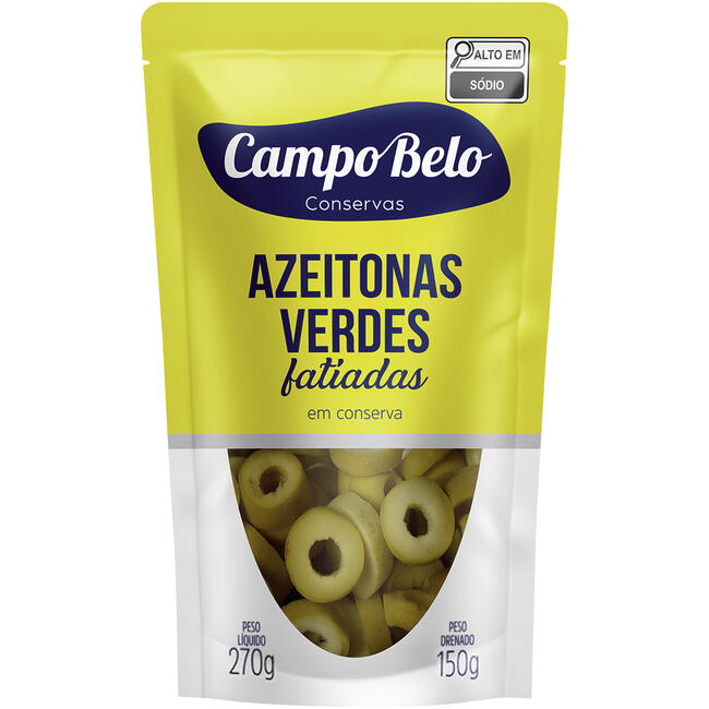 Azeitona Verde Campo Belo Fatiada 150g