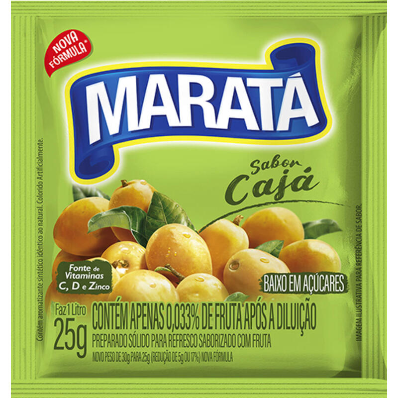 Refresco em Pó Maratá Cajá 25g