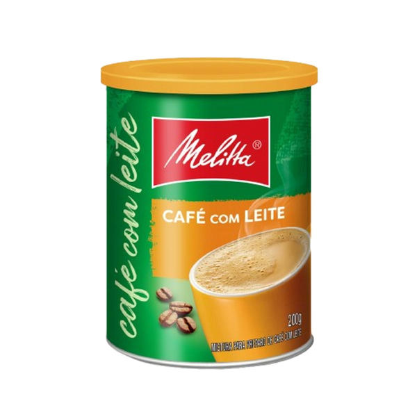 Café com Leite Solúvel Melitta Lata 200g