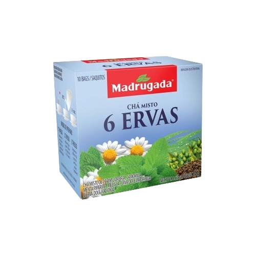 Chá Madrugada Misto 6 Ervas 15g Com 10 Sachês