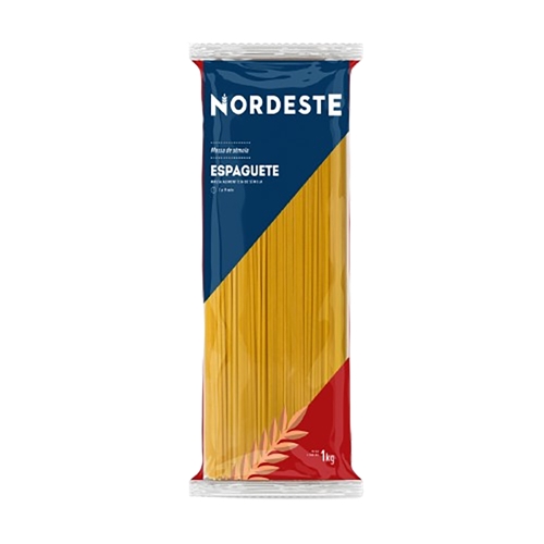 Massa Nordeste Sêmola Espaguete 1kg