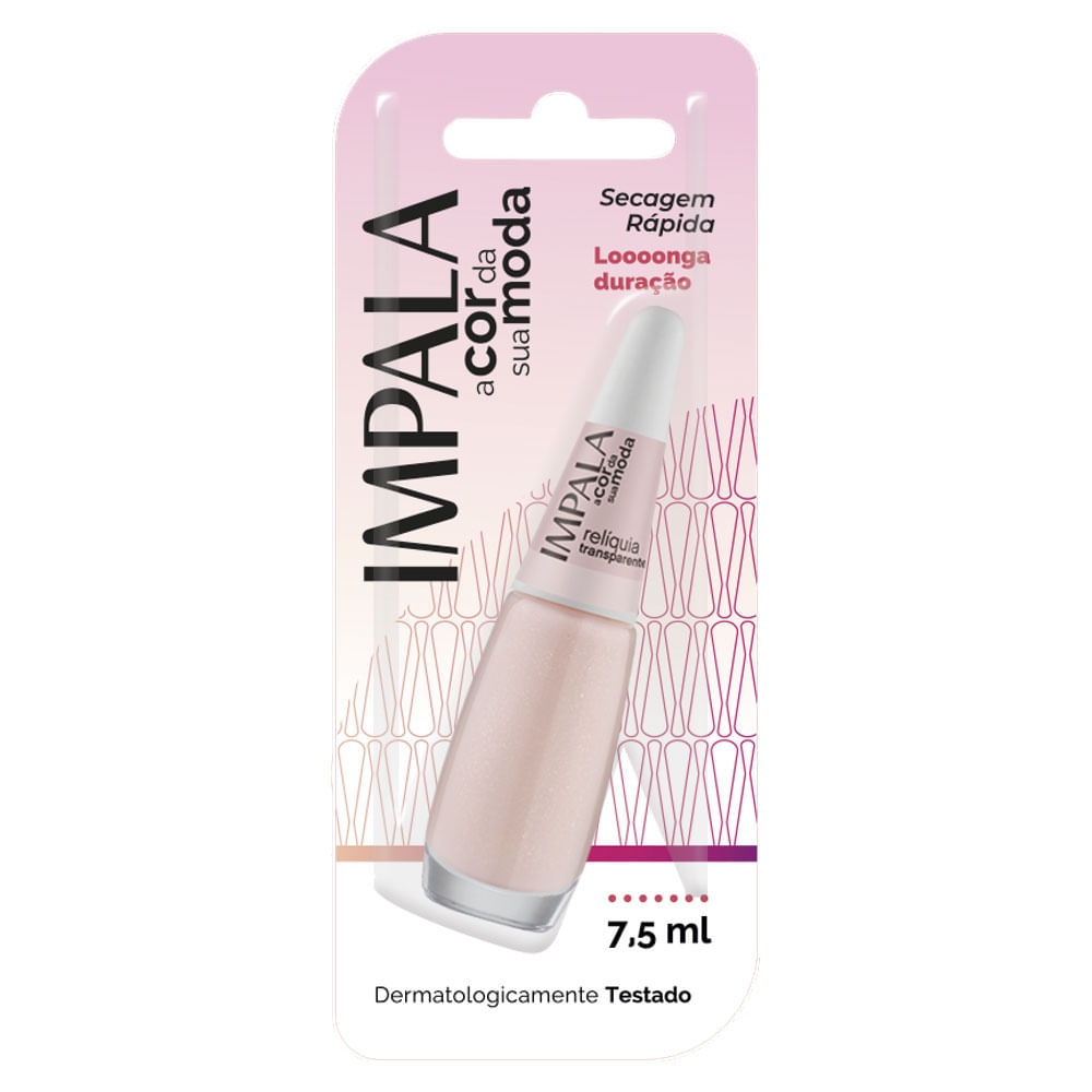 Esmalte IMPALA A Cor da Sua Moda Relíquia Transparente 7.5ml