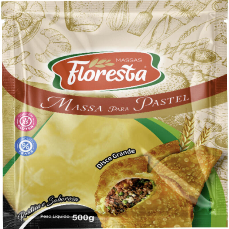 Massa para Pastel Floresta Disco 500g