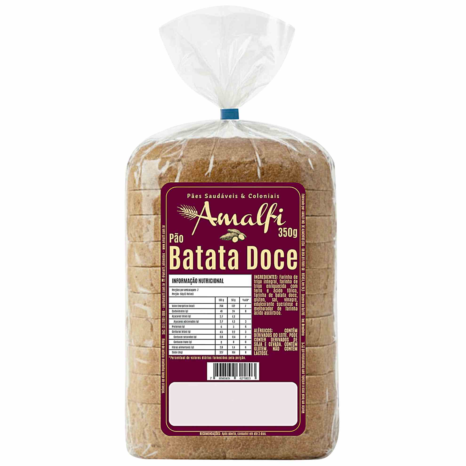 Pão Colonial de Batata Doce Amalfi 350g