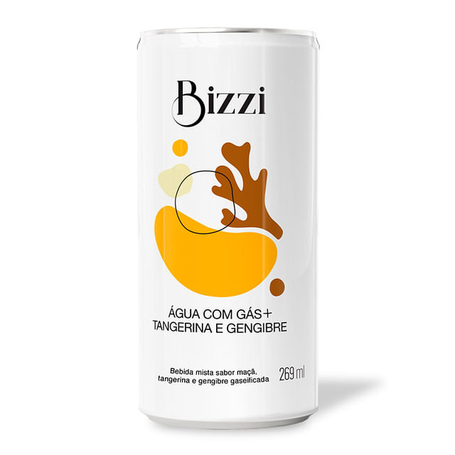 Água BIZZI Tangerina e Gengibre Com Gás 269ml